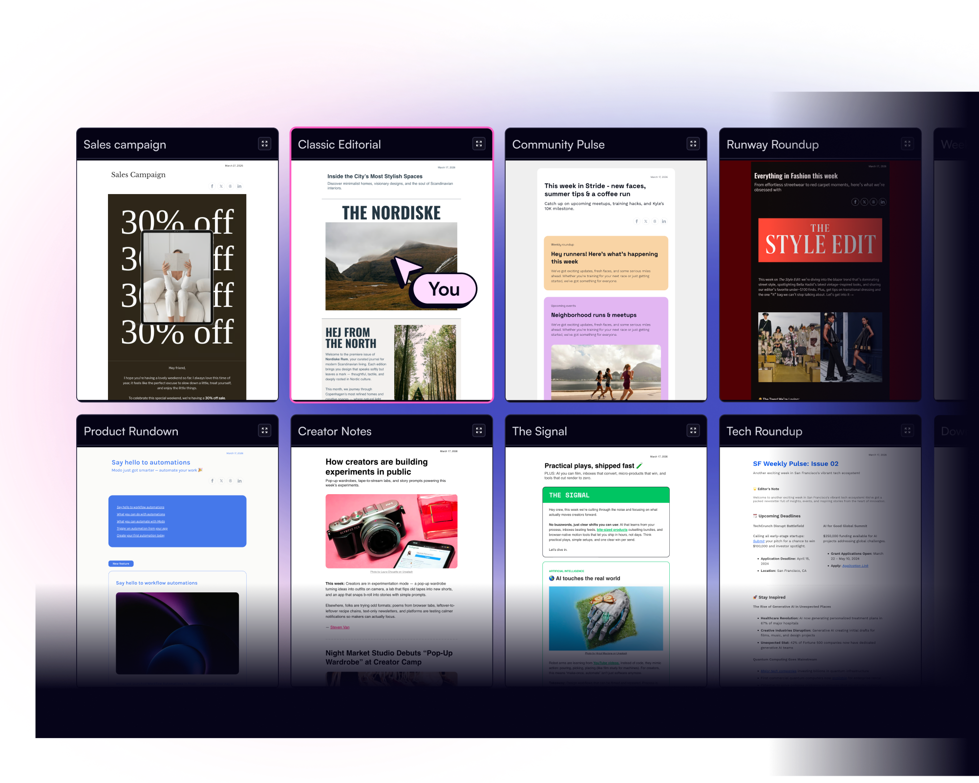 beehiiv Newsletter Templates