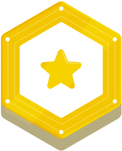 Gold partner tier badge